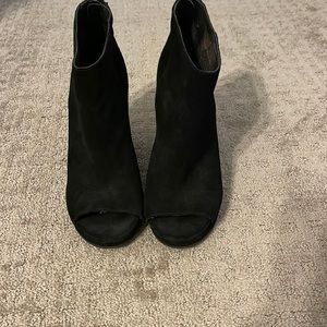 Dolce vita black suede wedge bootie size 6.5